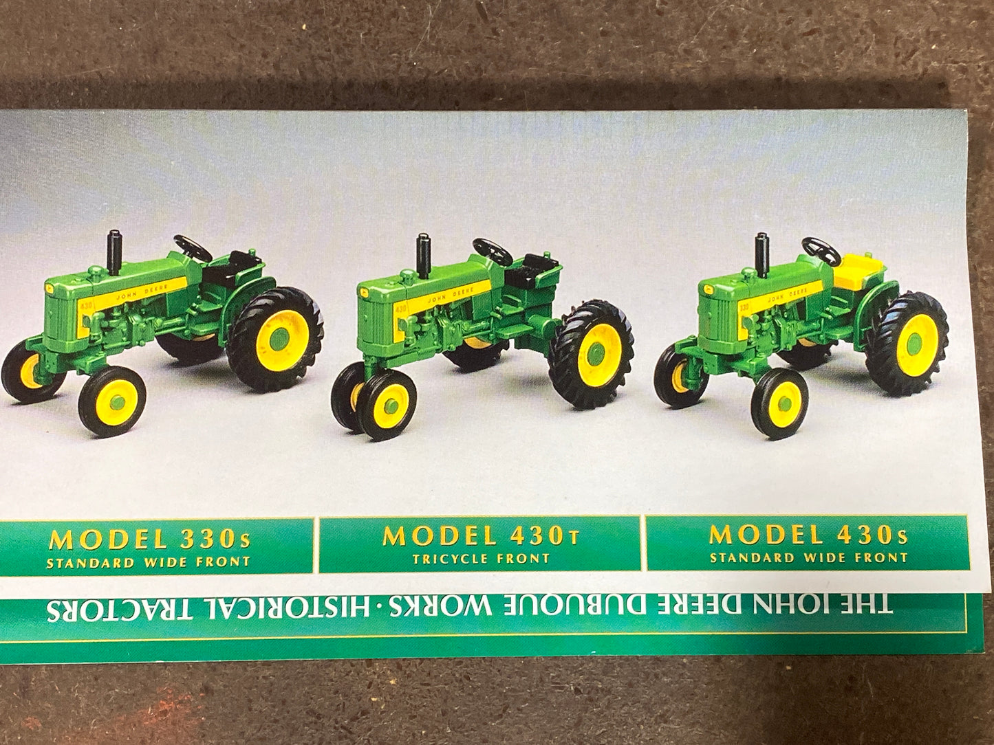 John Deere Dubuque Works Historical Tractors Set 1