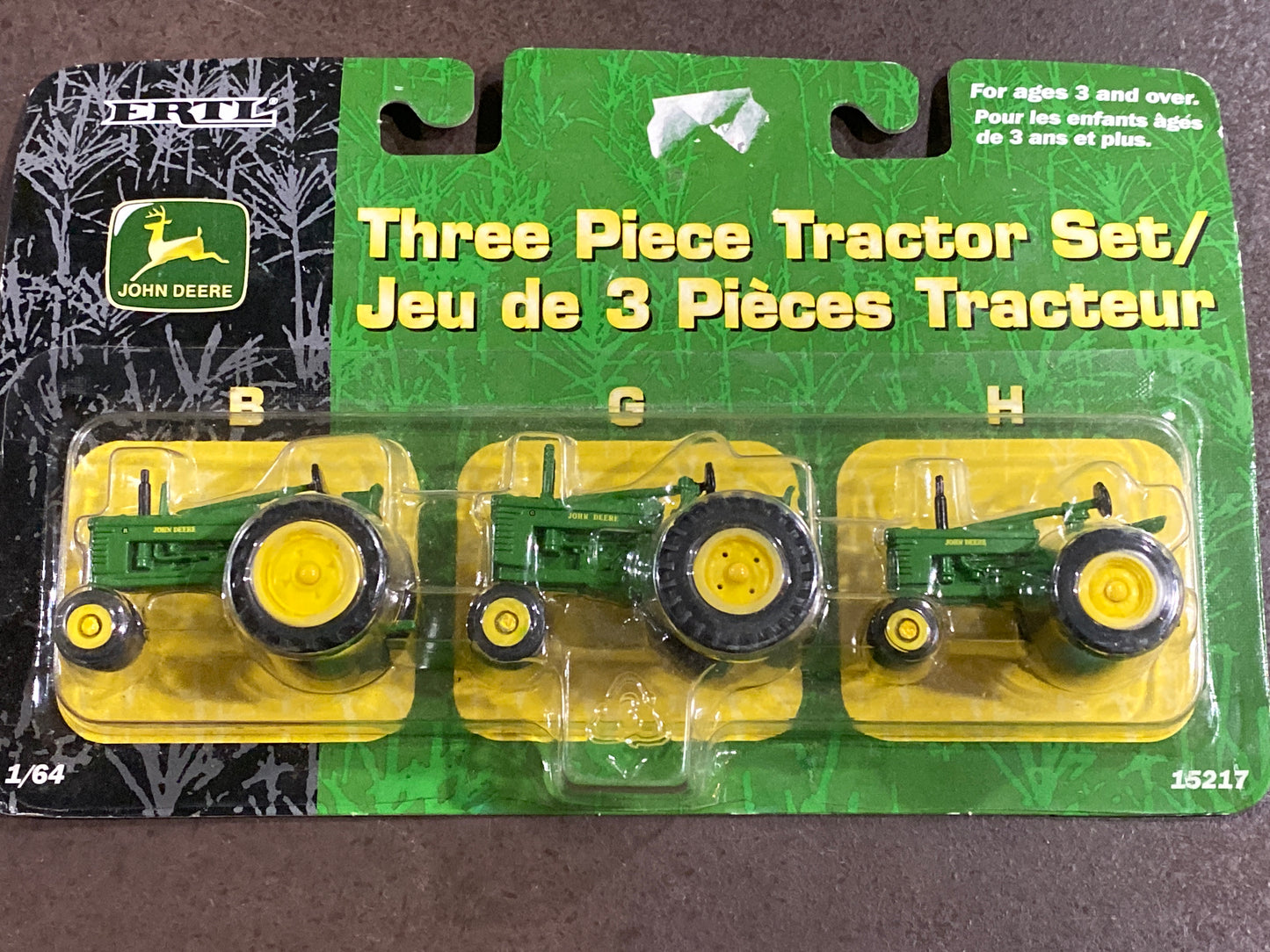 1/64 B G & H John Deere Tractor Set