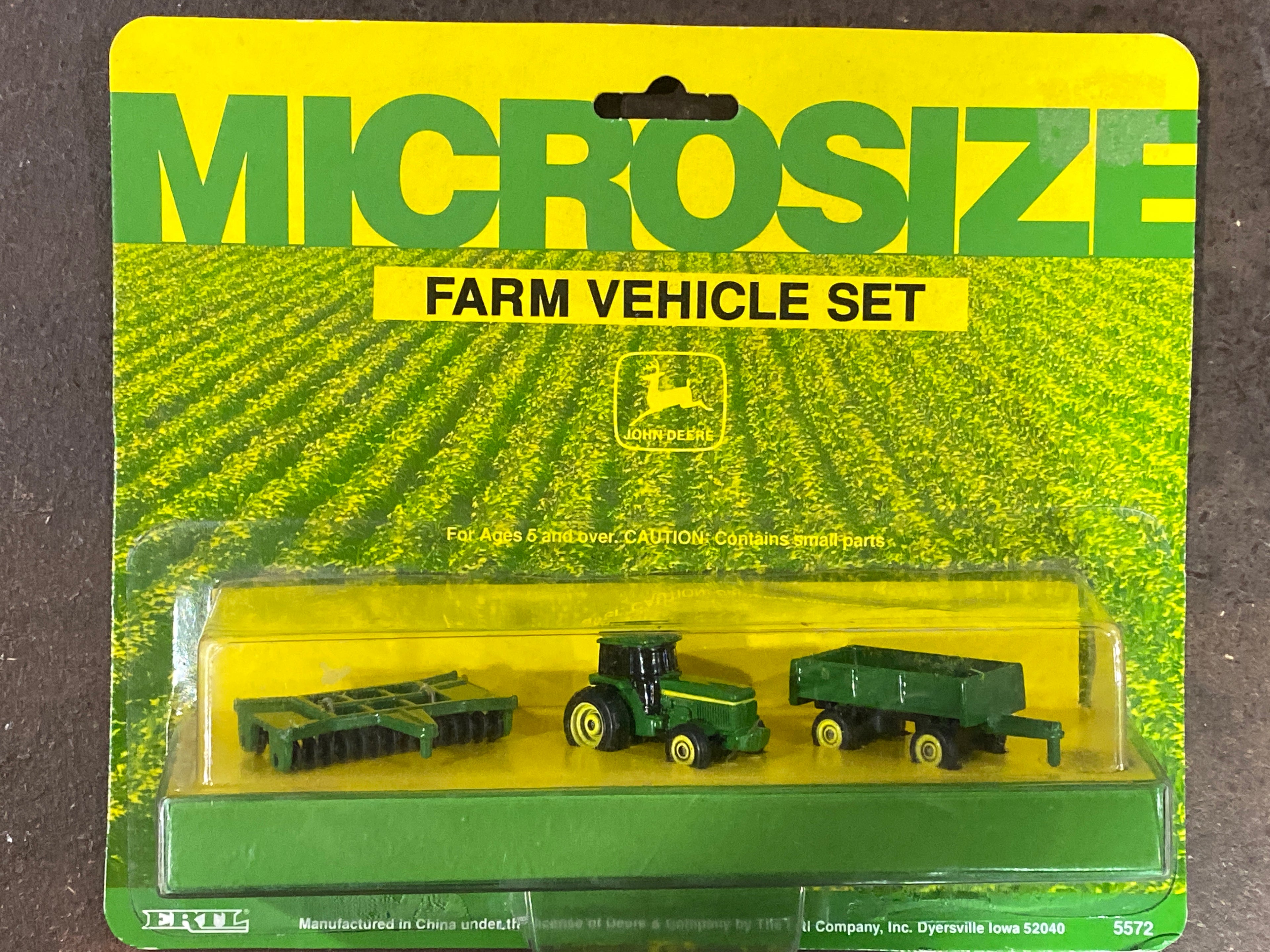 John Deere Microsize Farm Vehicle Set by Ertl