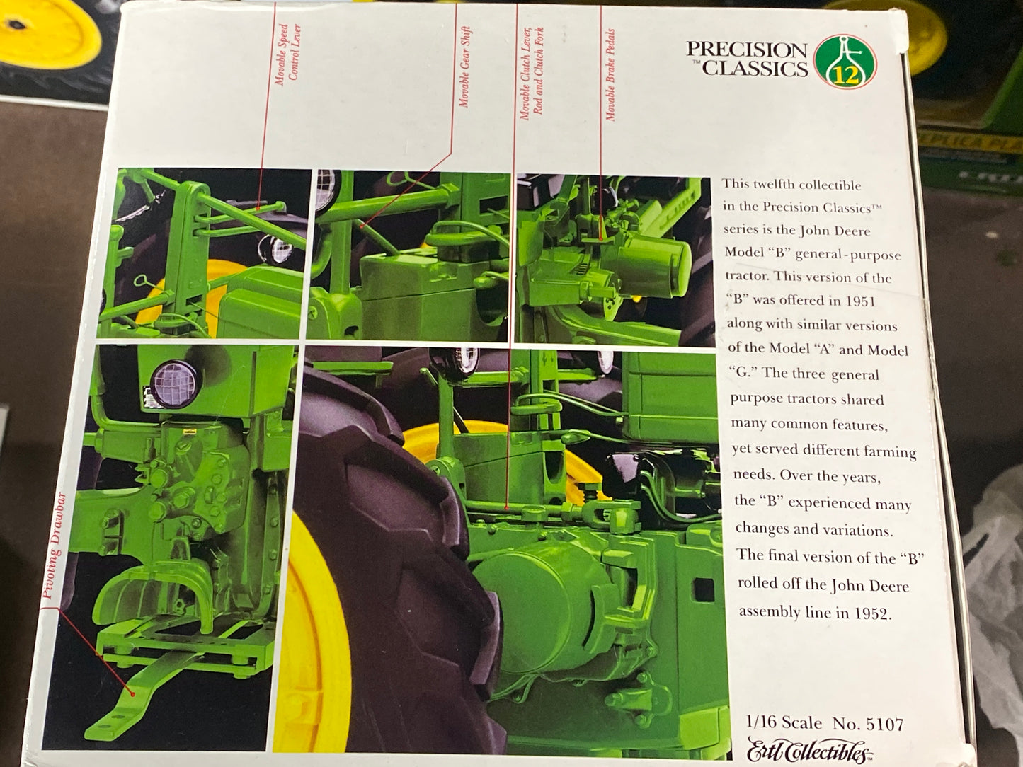 1/16 John Deere Model B Precision Classics 12