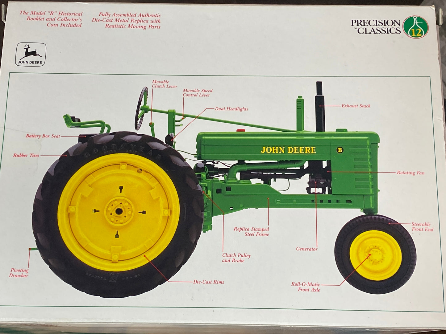 1/16 John Deere Model B Precision Classics 12