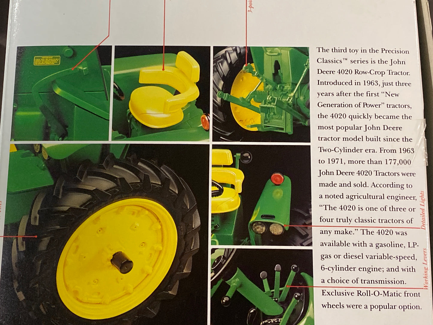 1/16 John Deere 4020 Diesel Tractor Precision Classics 3