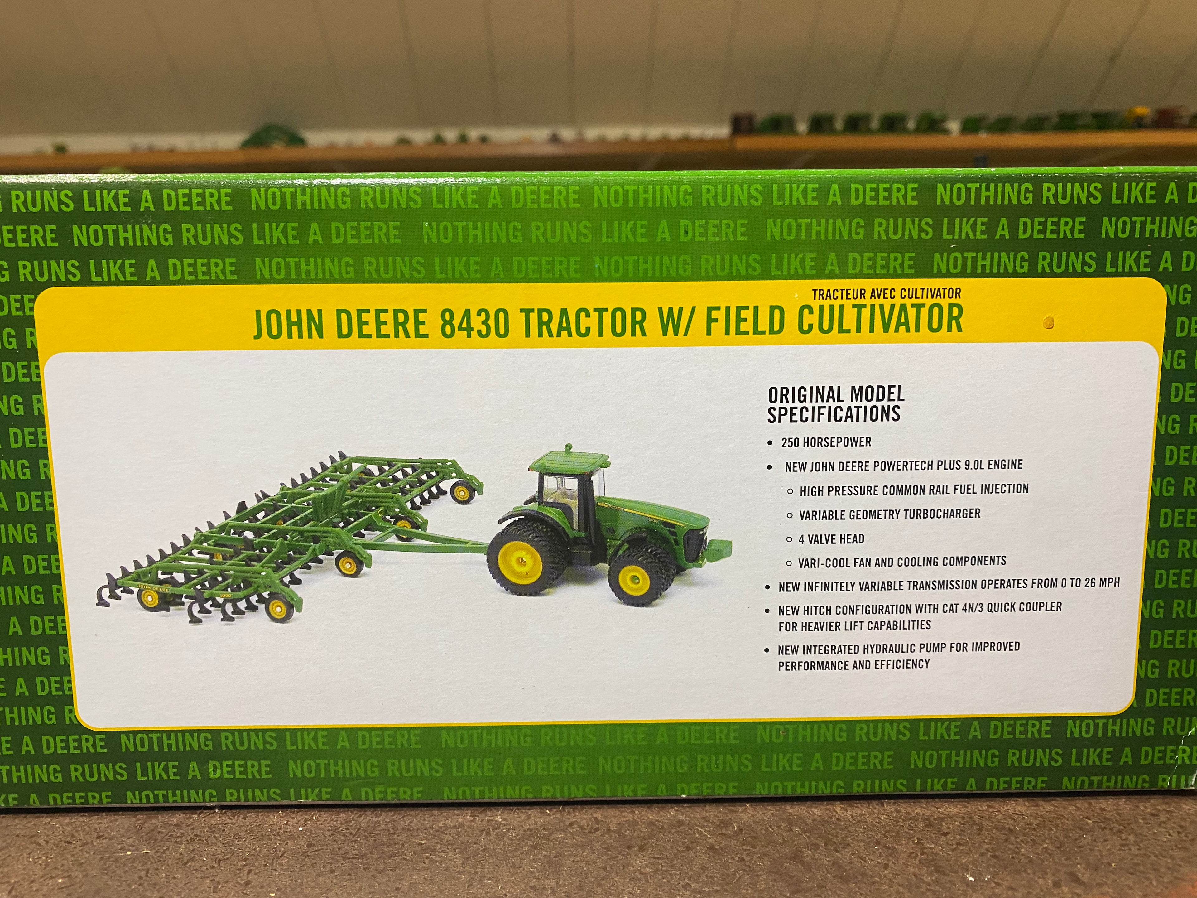 1/64 John Deere 8430 Tractor with Field Cultivator
