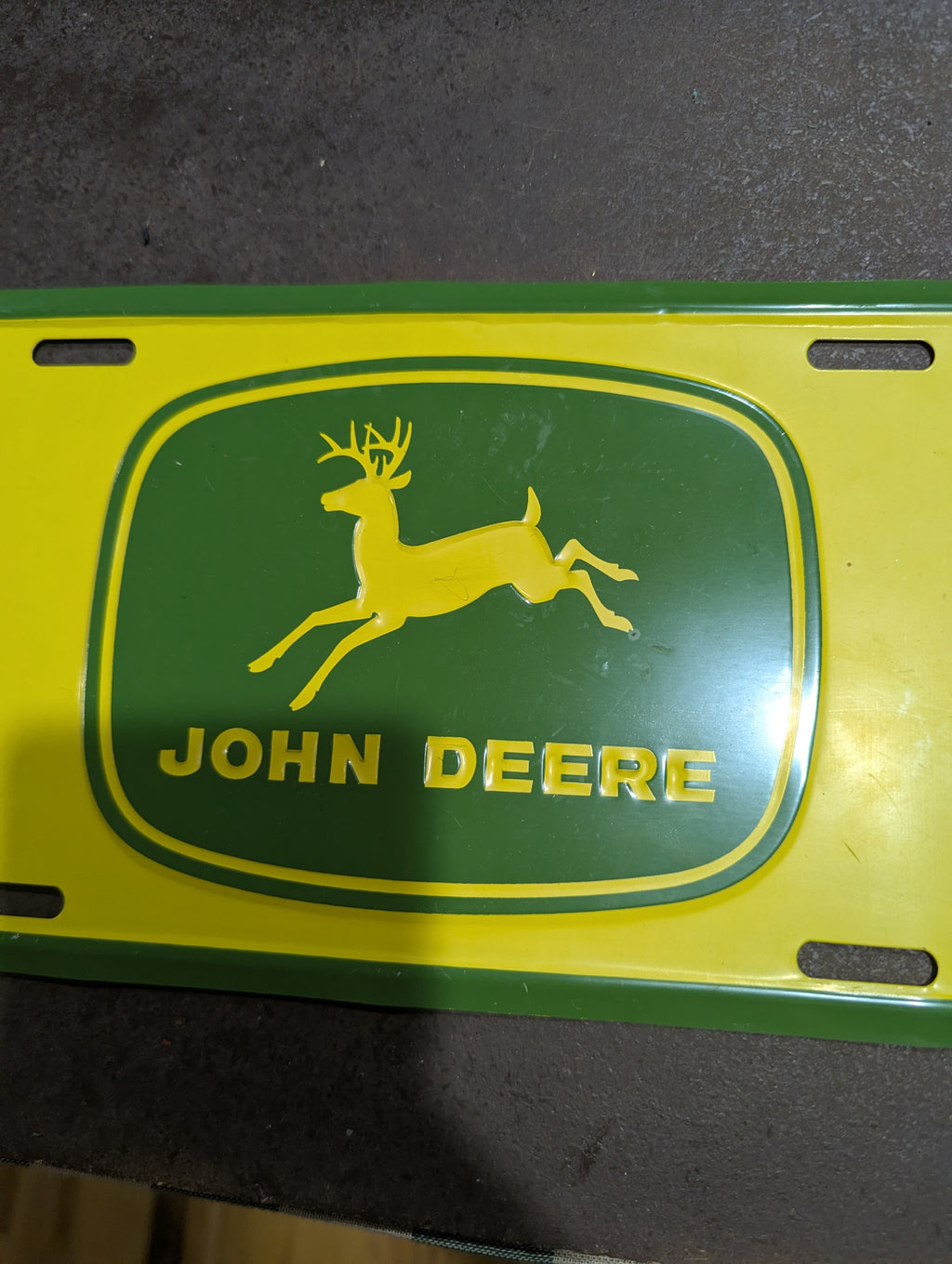 John Deere License Plate