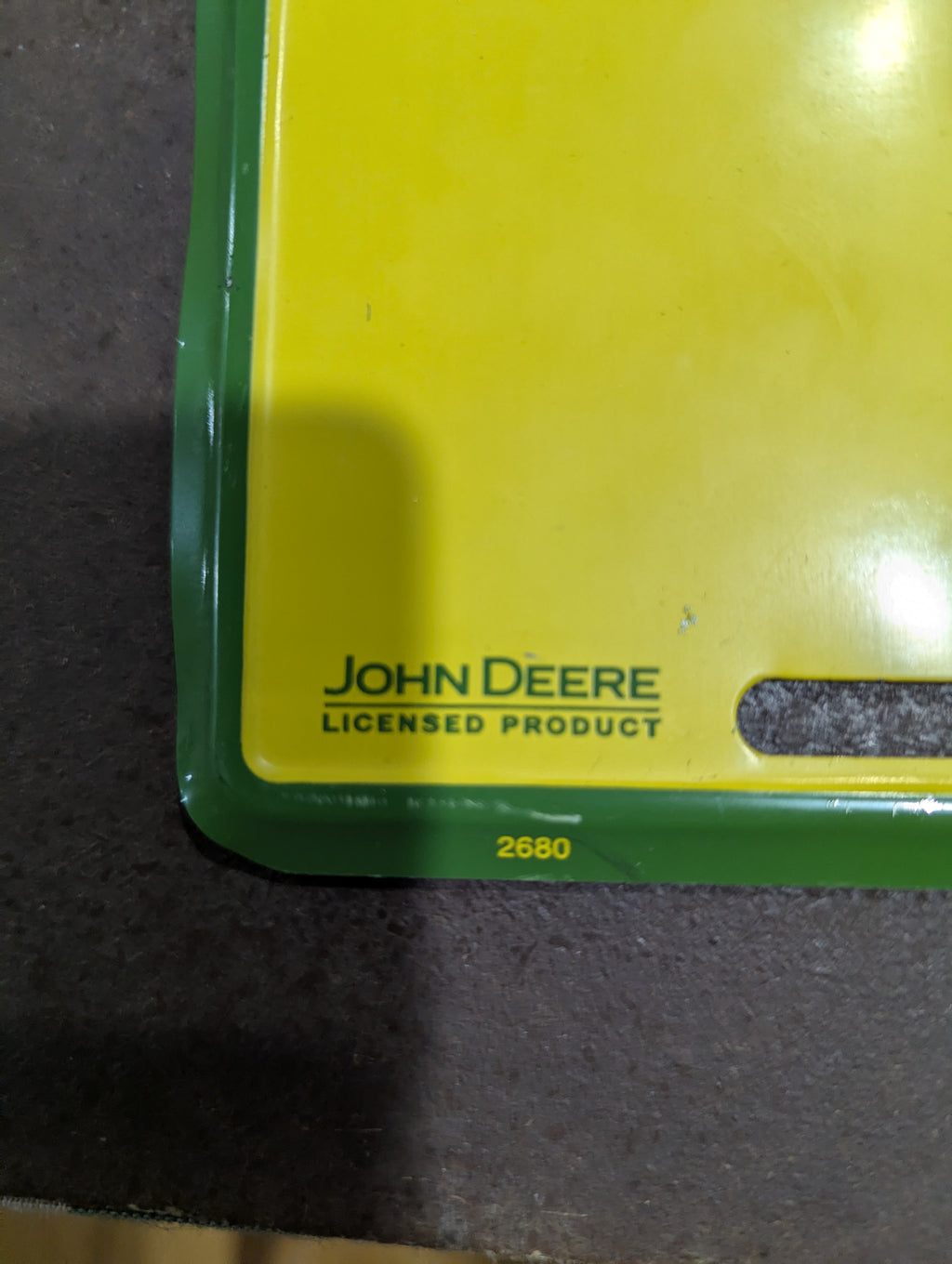 John Deere License Plate