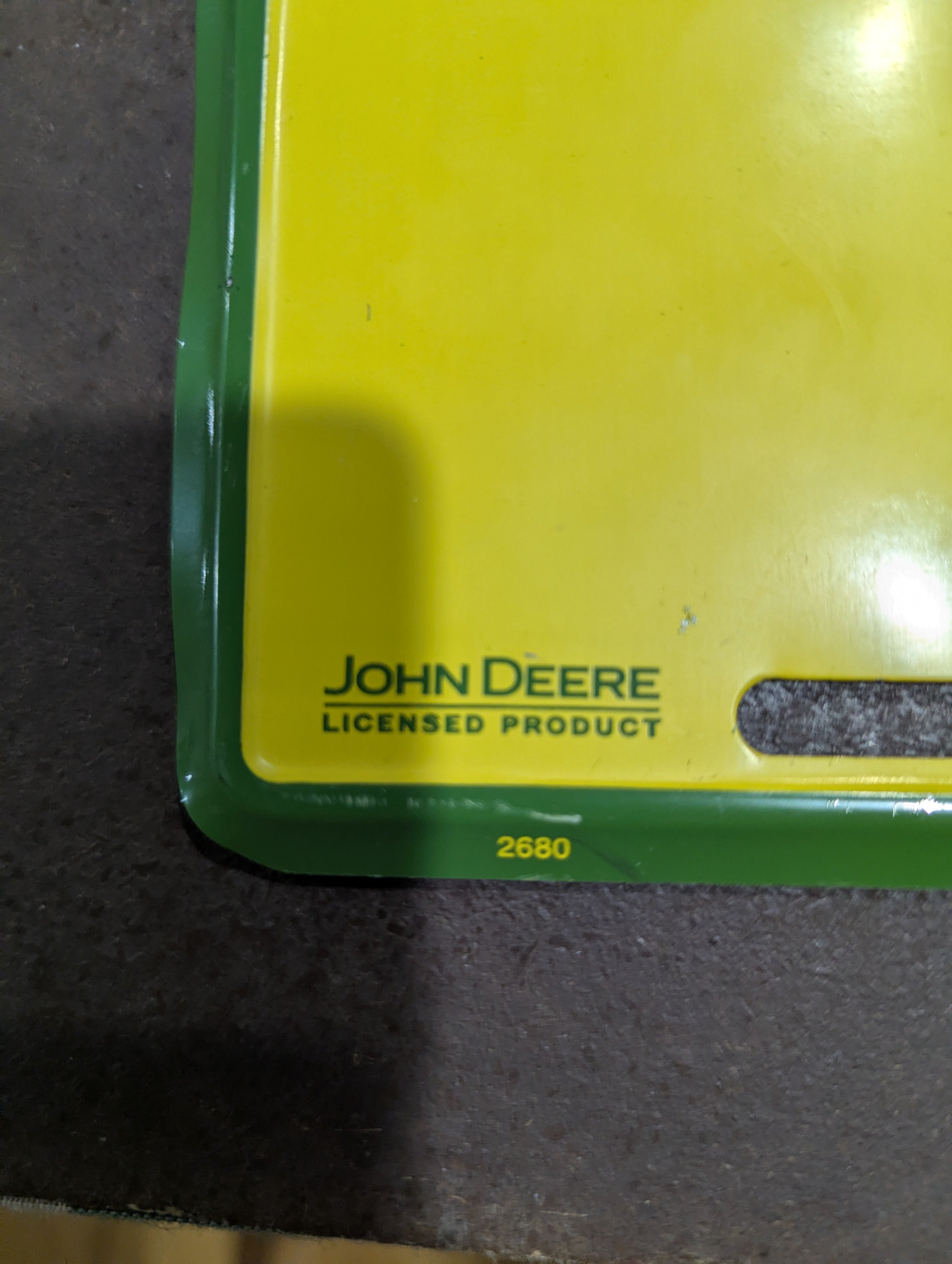 John Deere License Plate